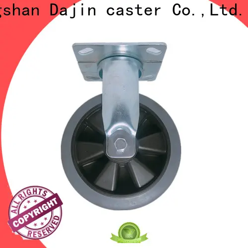 Dajin caster fixed 5 inch heavy duty casters side for airport 1