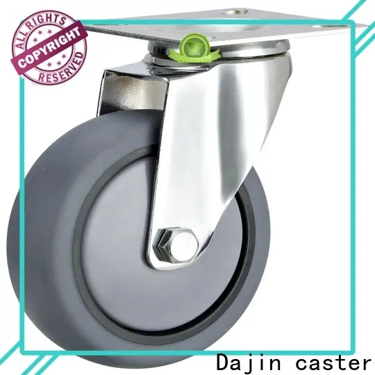 Dajin Caster Wheel Swivel 3 Inch Plate Med-light Duty Caster Wheels Wholesale For Hotel Service Cart48 1