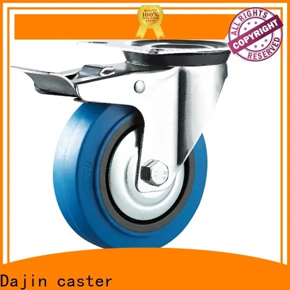 Dajin Caster Wheel Swivel 3 Inch Plate Med-light Duty Caster Wheels Wholesale For Hotel Service Cart50 1