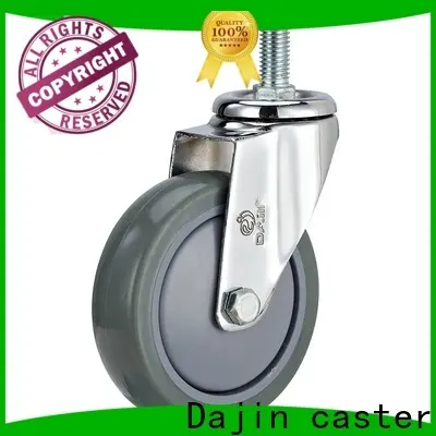 Dajin Caster Wheel Swivel 3 Inch Plate Med-light Duty Caster Wheels Wholesale For Hotel Service Cart52 1