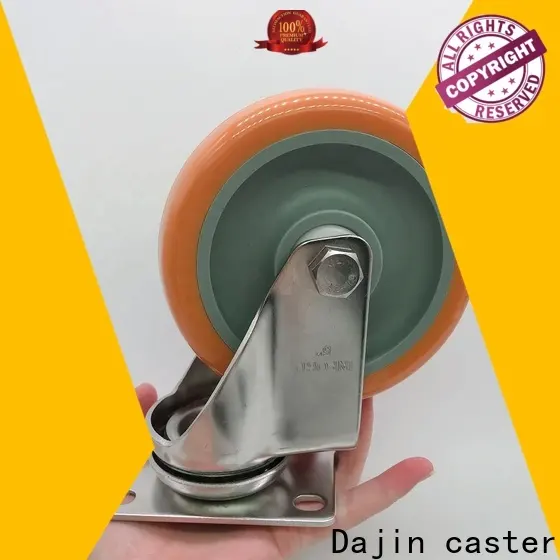 Dajin Caster Wheel Swivel 3 Inch Plate Med-light Duty Caster Wheels Wholesale For Hotel Service Cart54 1