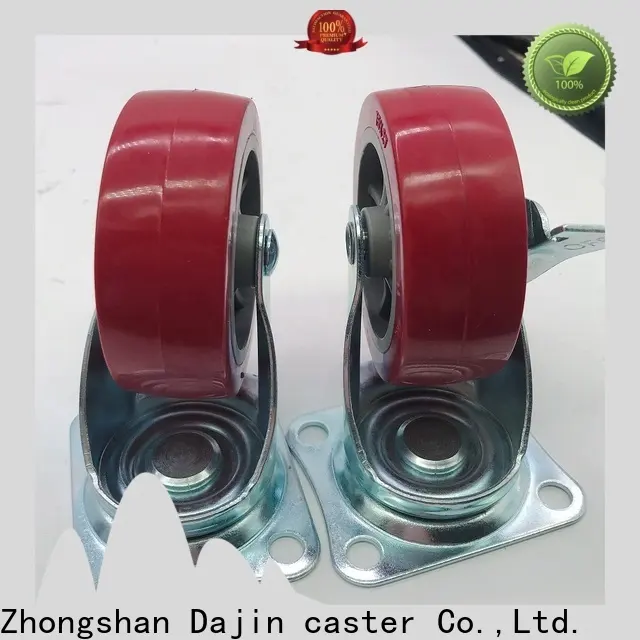 Dajin Caster Wheel Swivel 3 Inch Plate Med-light Duty Caster Wheels Wholesale For Hotel Service Cart55 1