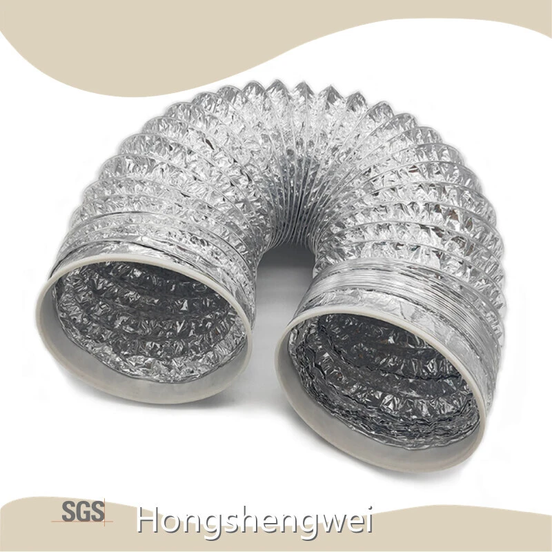 Aluminum Flexible Duct Factory Wall Mounted Installation 1