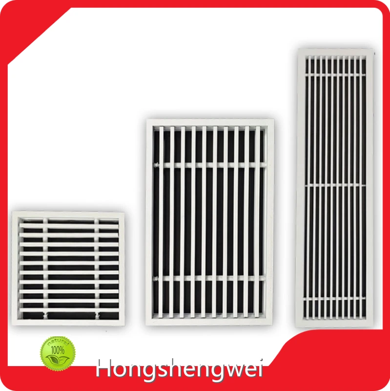 Hongshengwei Custom Return Air Grille Wall Mounted Installation Custom Return Air Grillefactory Direct Supply 1