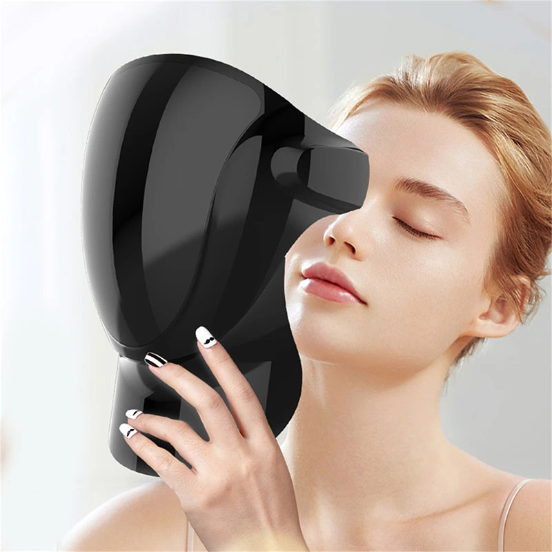 ABS Hard Shell 3D светодиодная маска маска Light Therapy DM21 Black 807 светодиодов 1