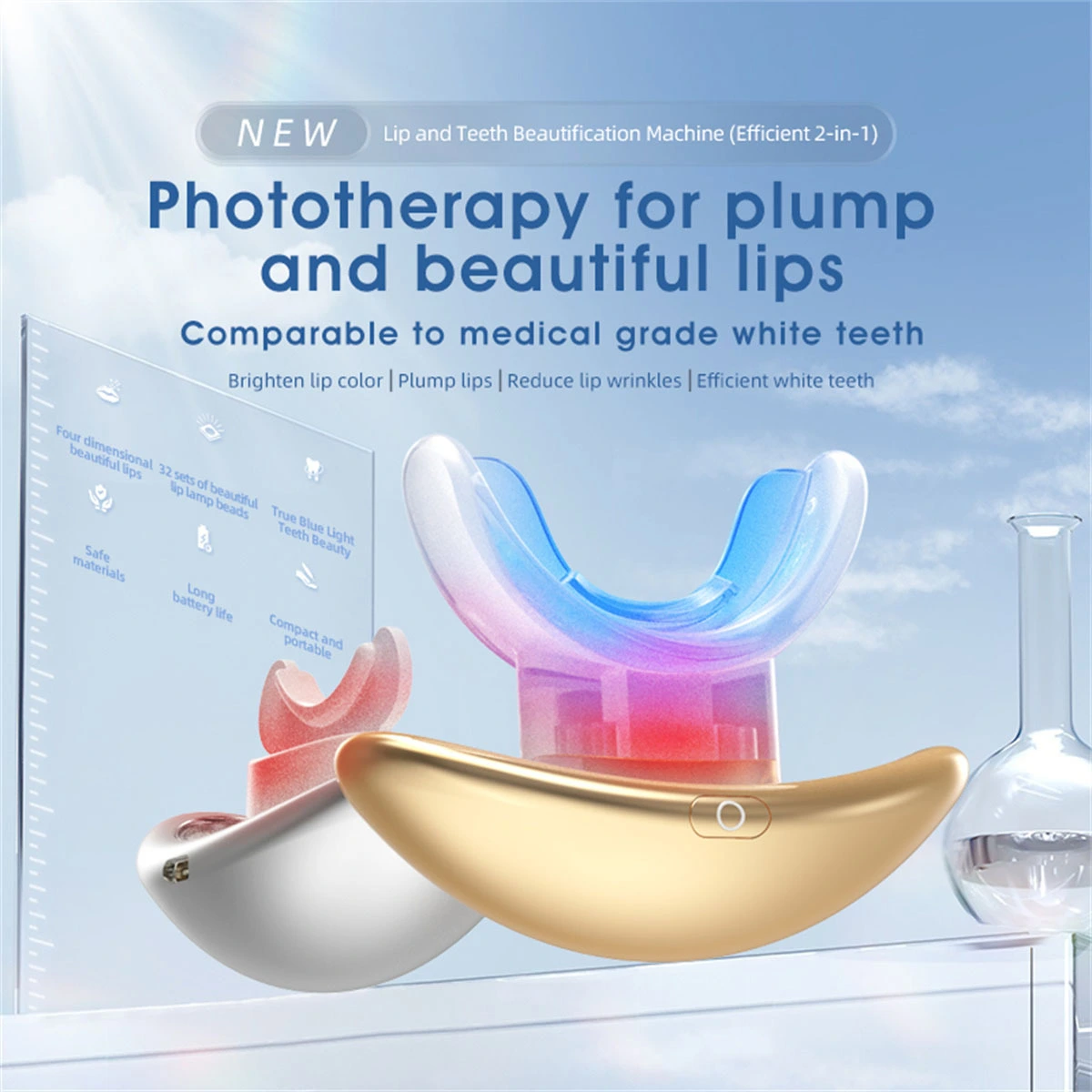 LED Light Therapy Electric Lip Plumper & Teeth Whitener 1
