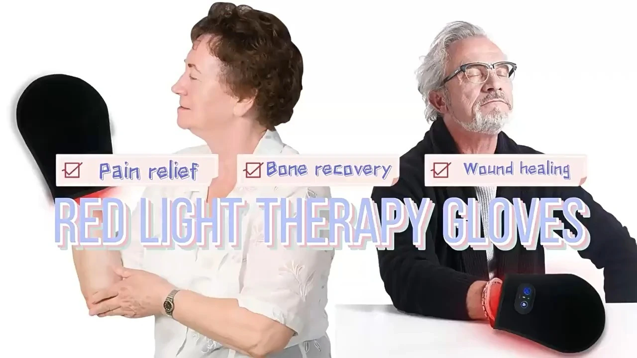 Red Light Therapy Device for Hands, Near Infrared Light Therapy Glove, for Hand Stiffness - Red Light Therapy at Home. 1