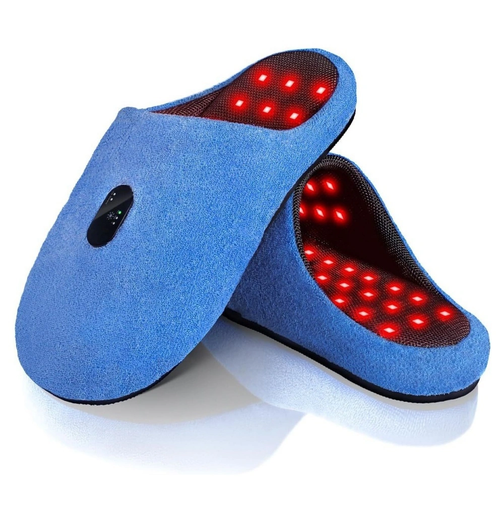 Rechargeable Red Light Therapy for Feet - Red and Blue Light Therapy Device at Home - 460nm & 660nm & 850nm with Pulse Mode for Feet Healthy- 2pcs 1