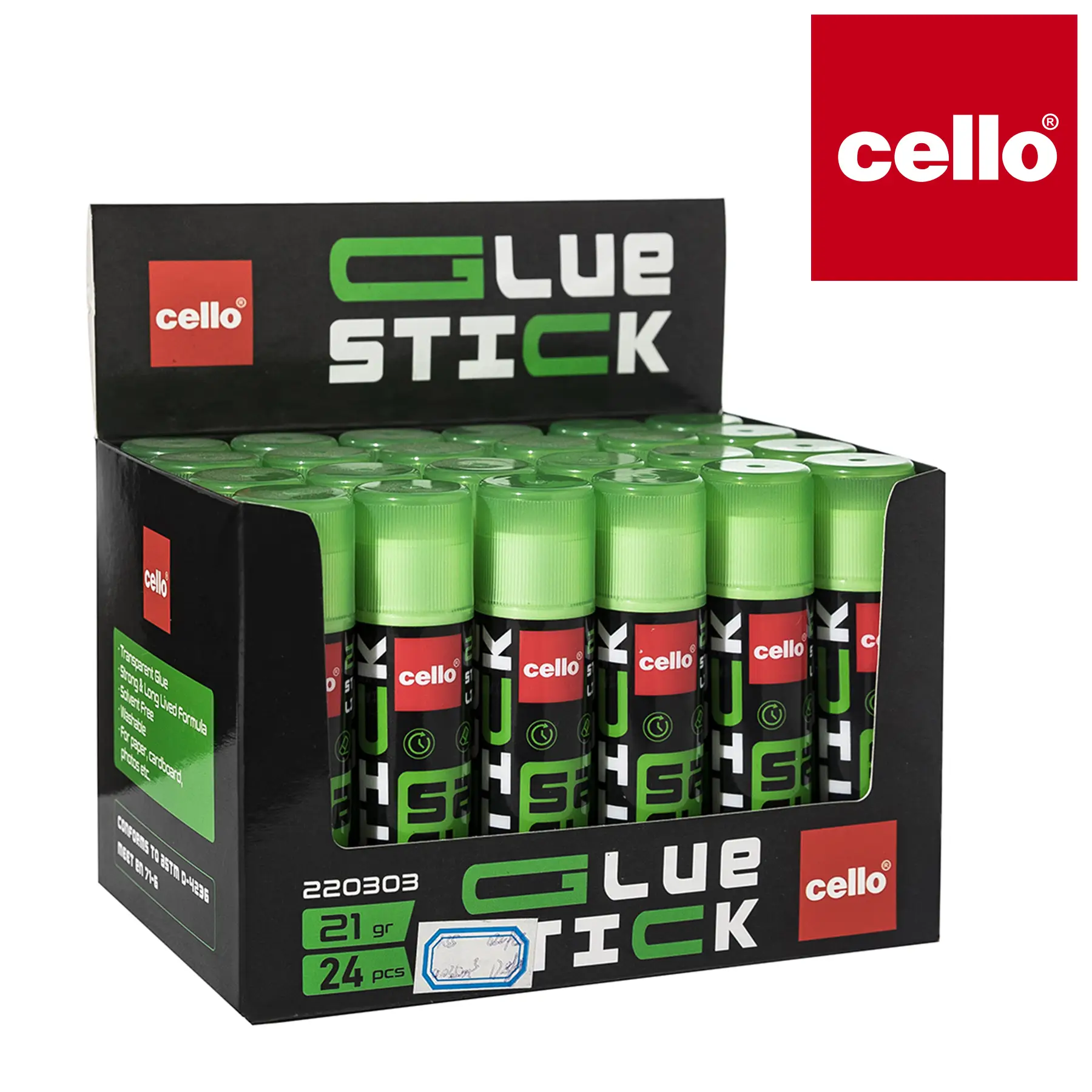 LUVA ELLOTT 220-303 Glue Stick 24pcs(21g/1pc) 1