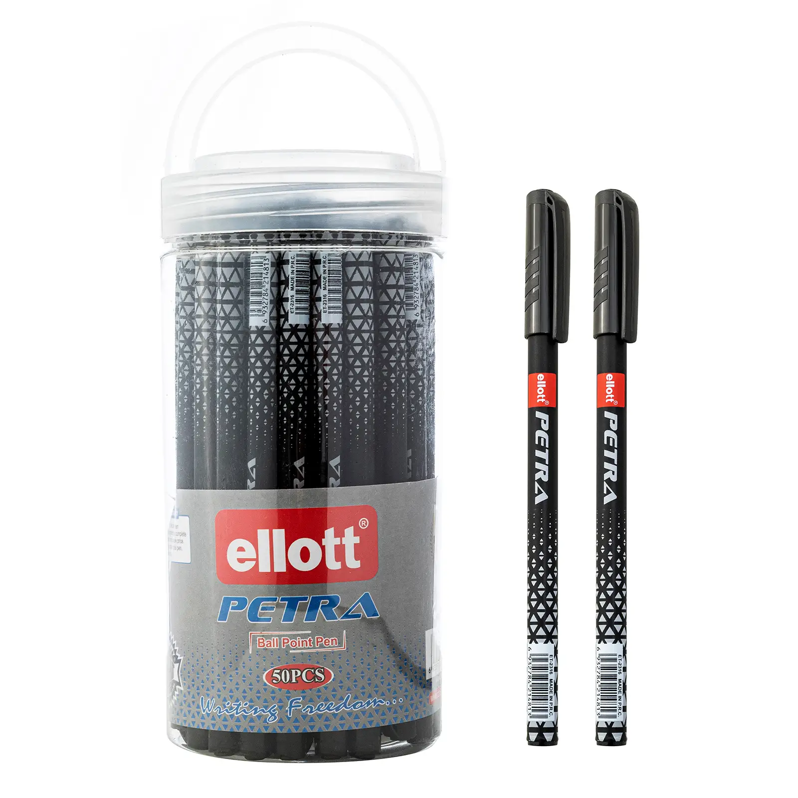 Шариковая ручка LUVA ELLOTT-2316-BLACK 0,7 мм 50 шт. 1