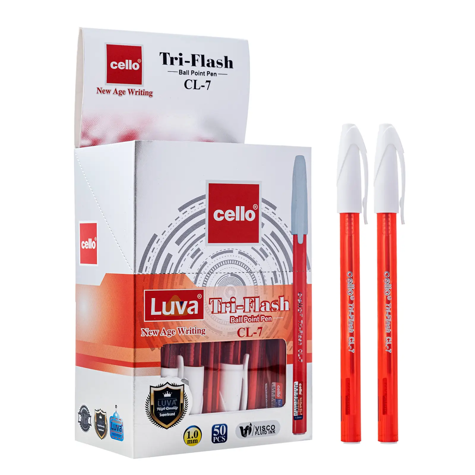 Luva cello-7-Red Panpoint Pen 1,0 мм 50 шт. 1