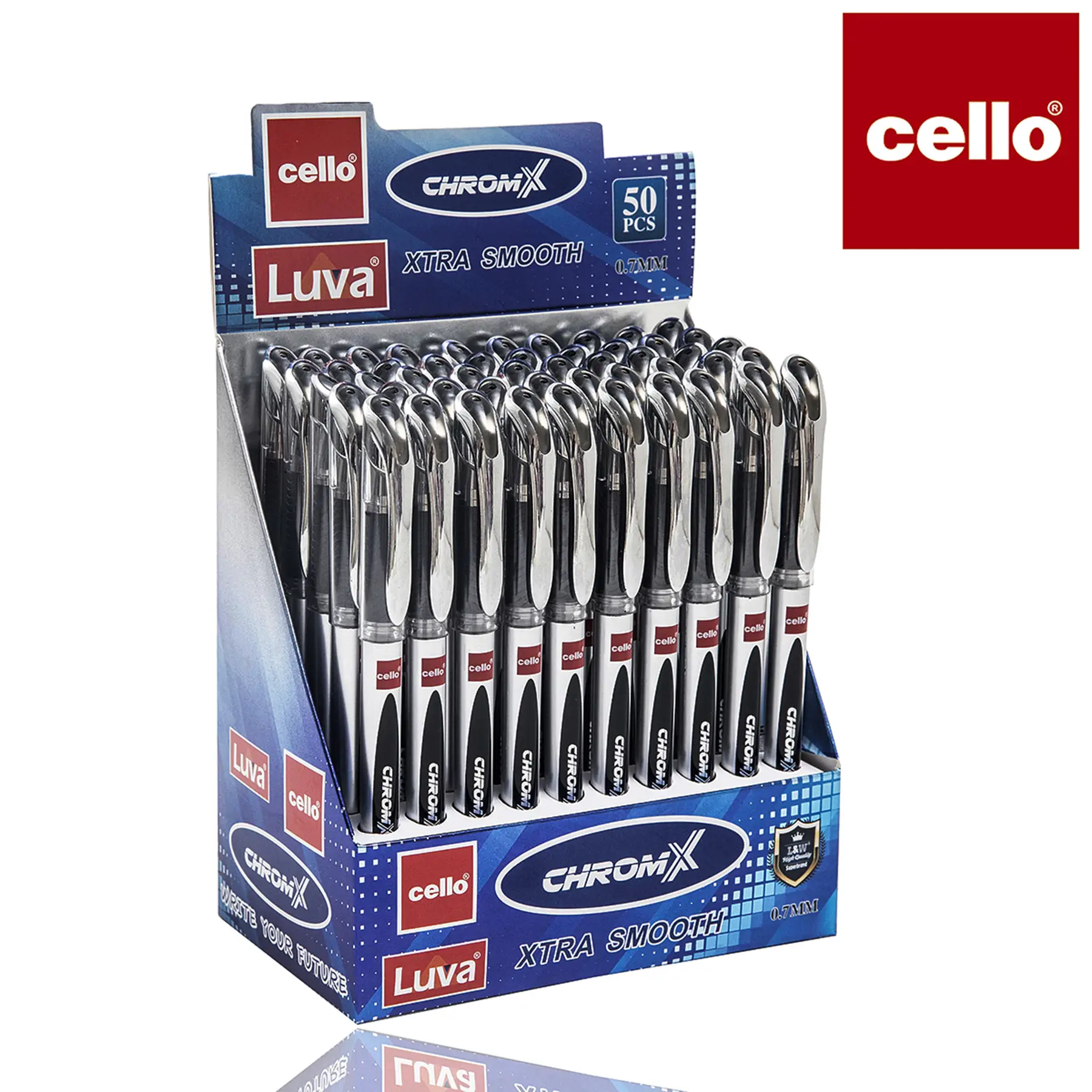 Шариковая ручка LUVA CELLO-231-BLACK 0,7 мм 50 шт. 1