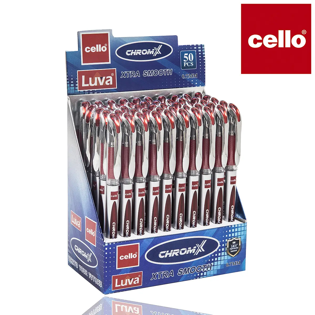 Шариковая ручка LUVA CELLO-231-RED 0,7 мм 50 шт. 1
