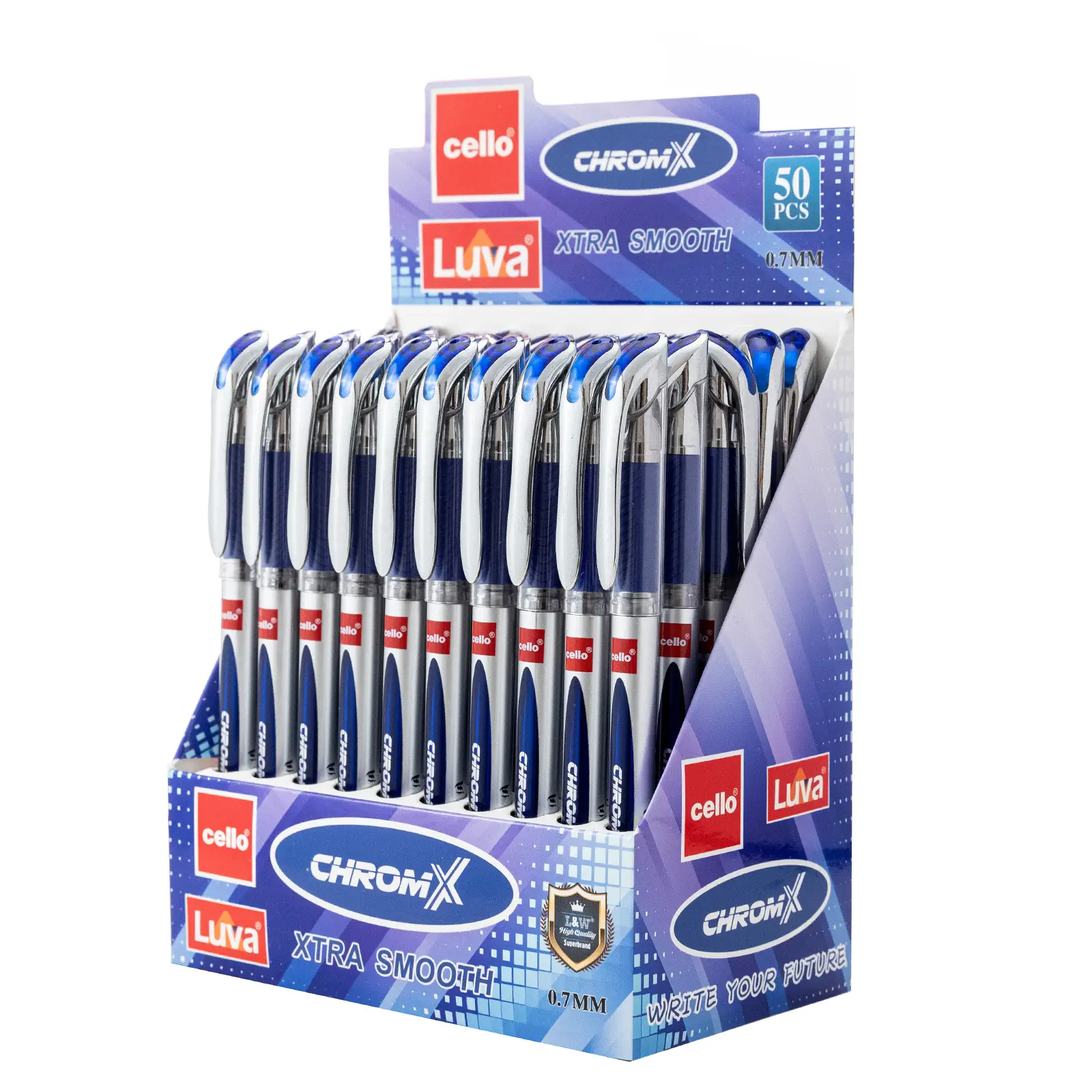 Шариковая ручка LUVA CELLO-231-BLUE 0,7 мм 50 шт. 1