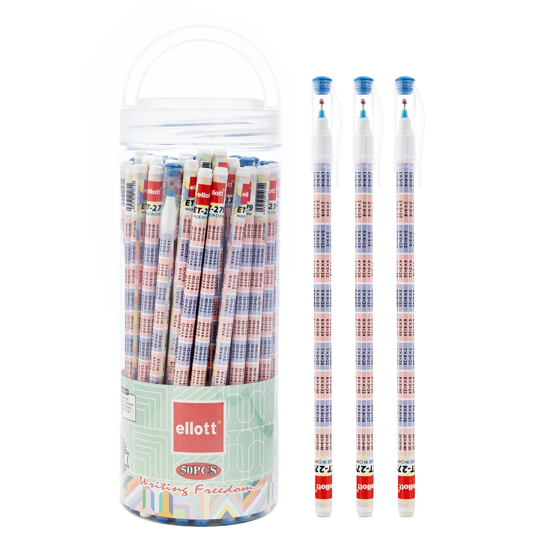 Stylo à bille LUVA ELLOTT-279, lot de 50 pièces (BLEU) 1