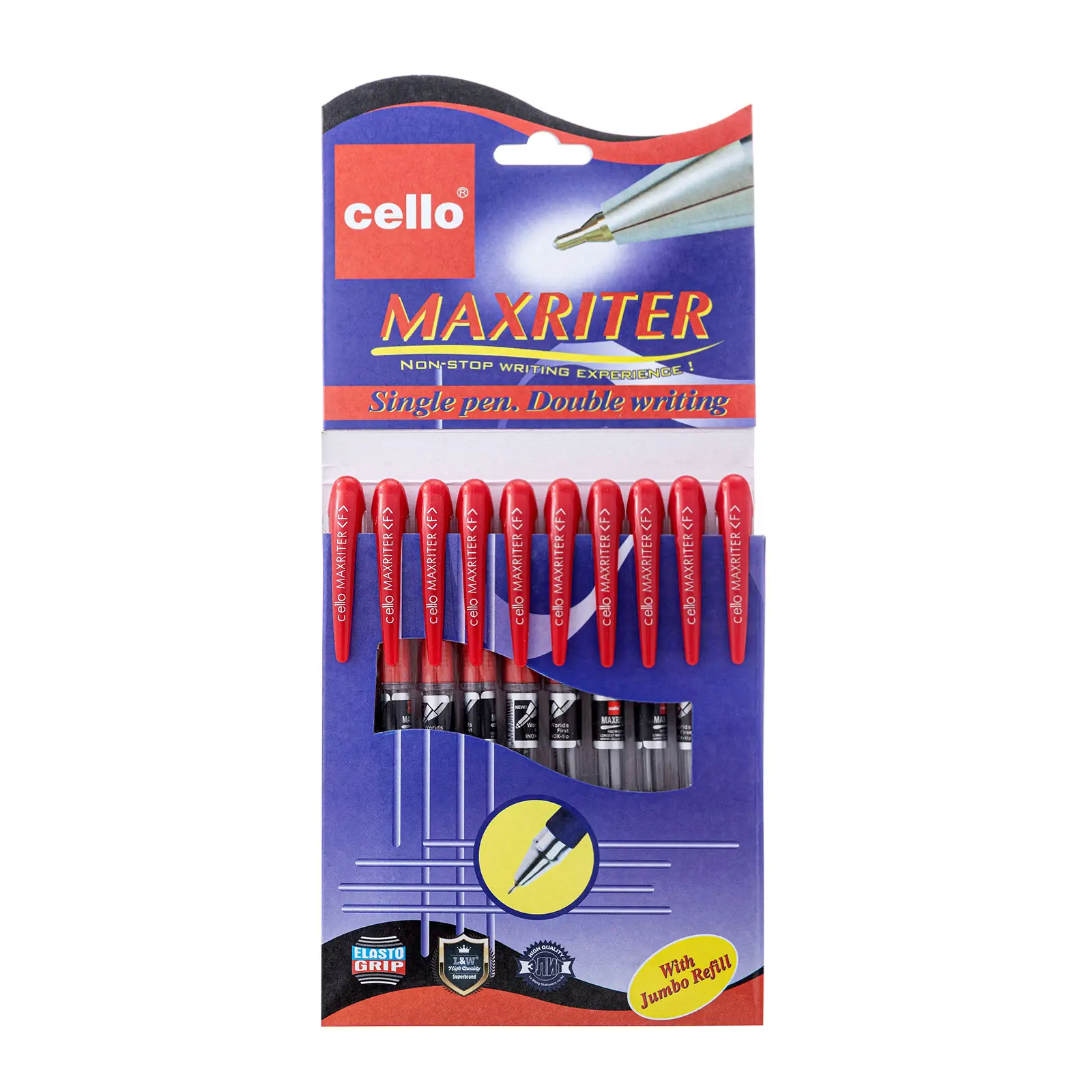 LUVA ELLOTT-727-RED stylo à bille 10PCS 1