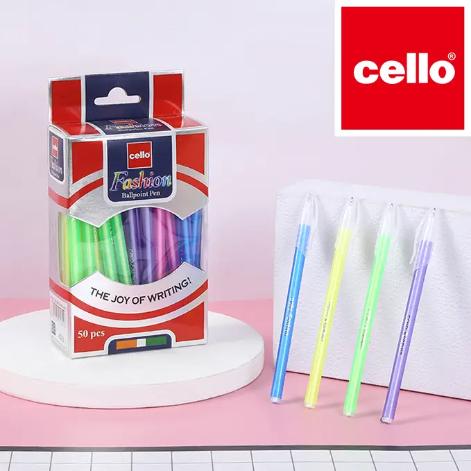 Luva Celo-0751 Pen de bolígrafo 50pcs (azul) 1