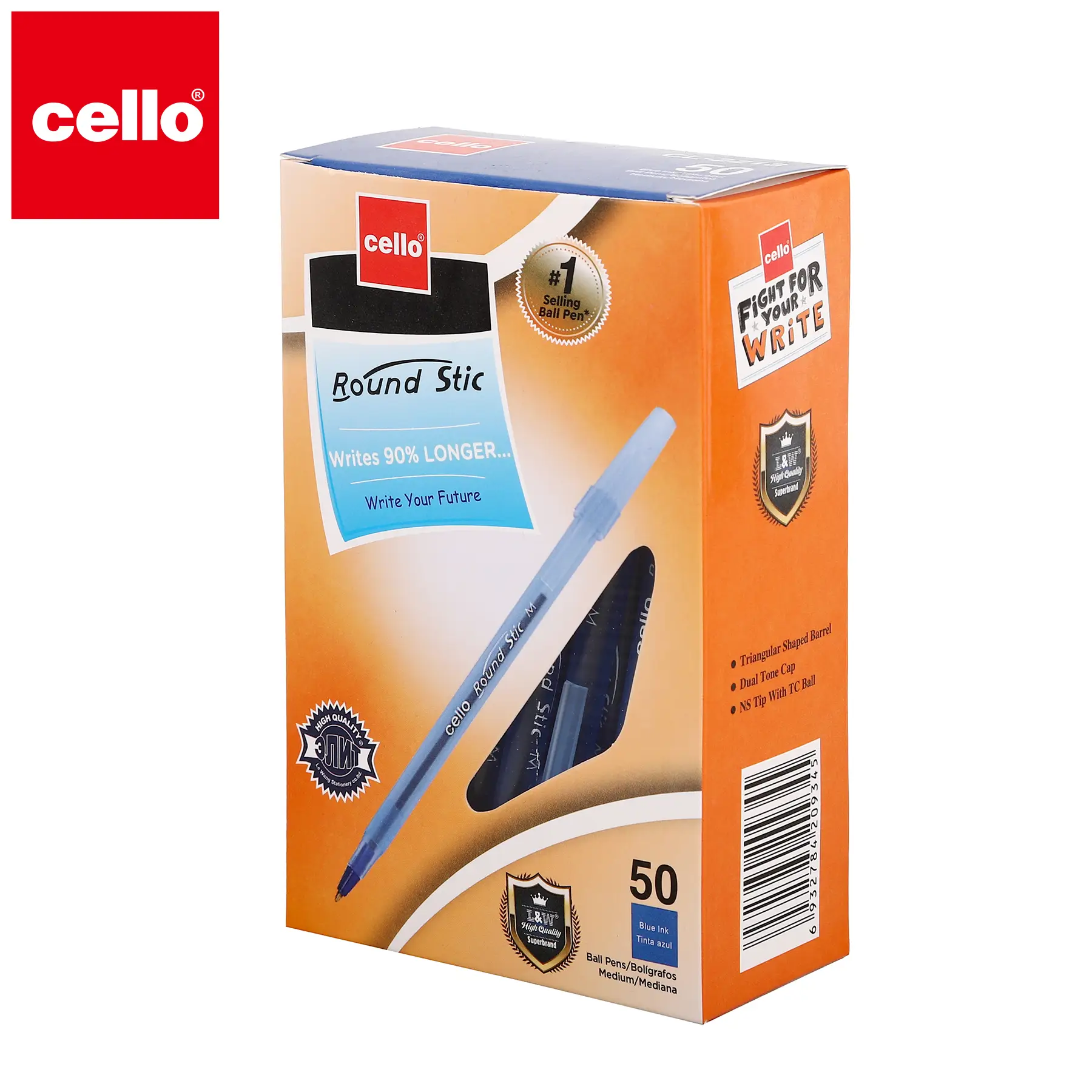 Luva Cello-2218 PEN MEDILE OIL PEN 50PCS (Blue) 1