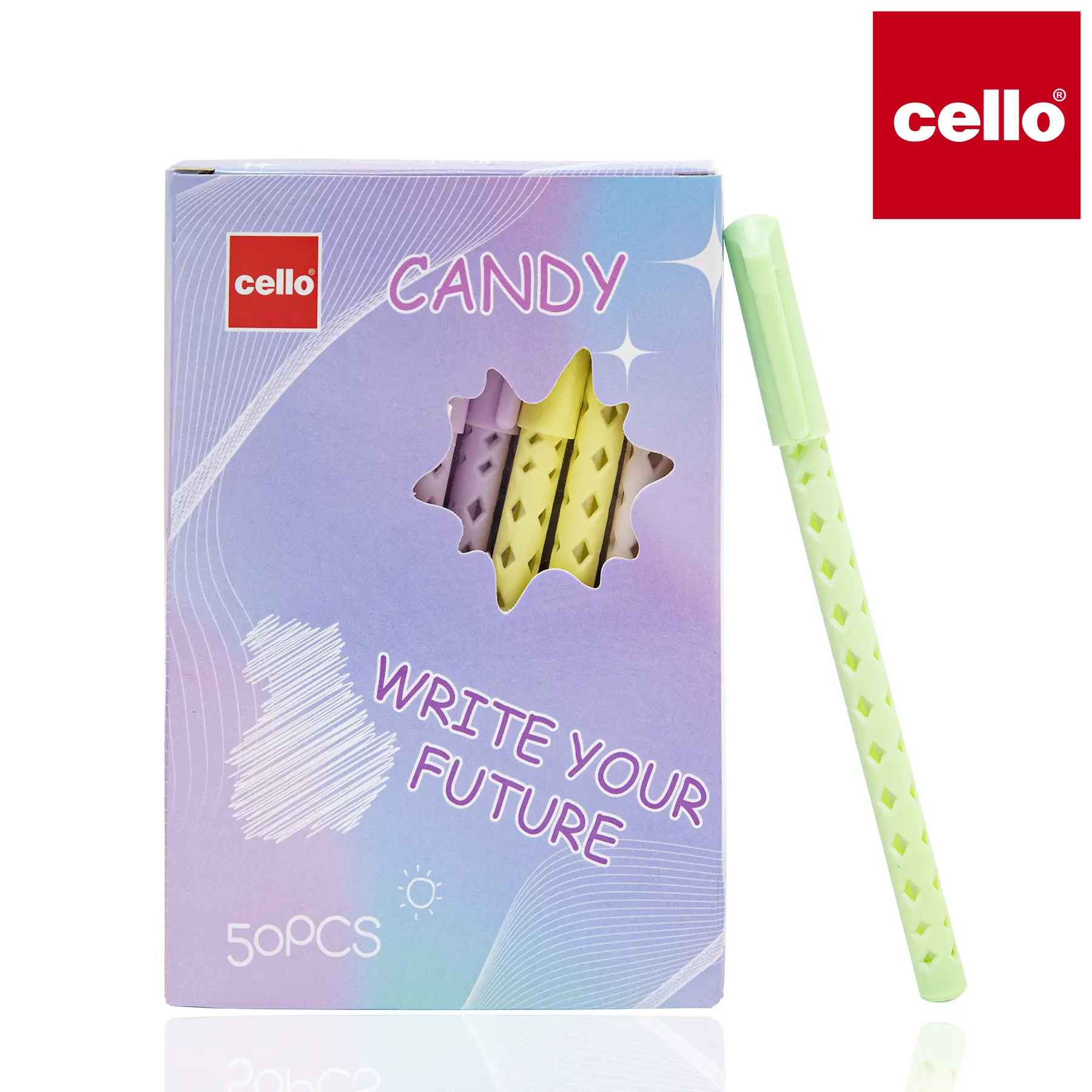 Шариковая ручка LUVA CELLO-2371 50 шт. (СИНЯЯ) 1