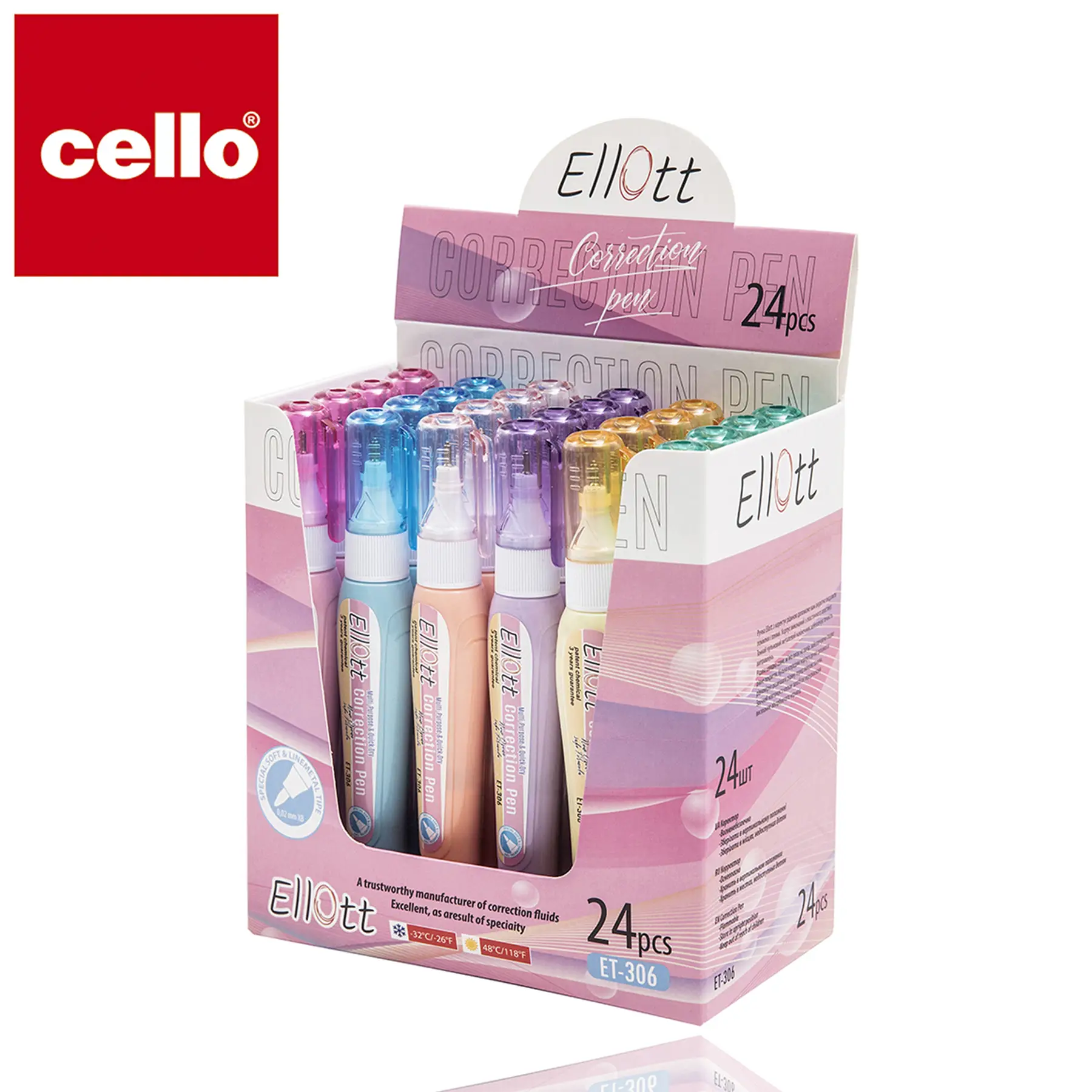 LUVA ELLOTT-306 Stylo correcteur 24pcs 1