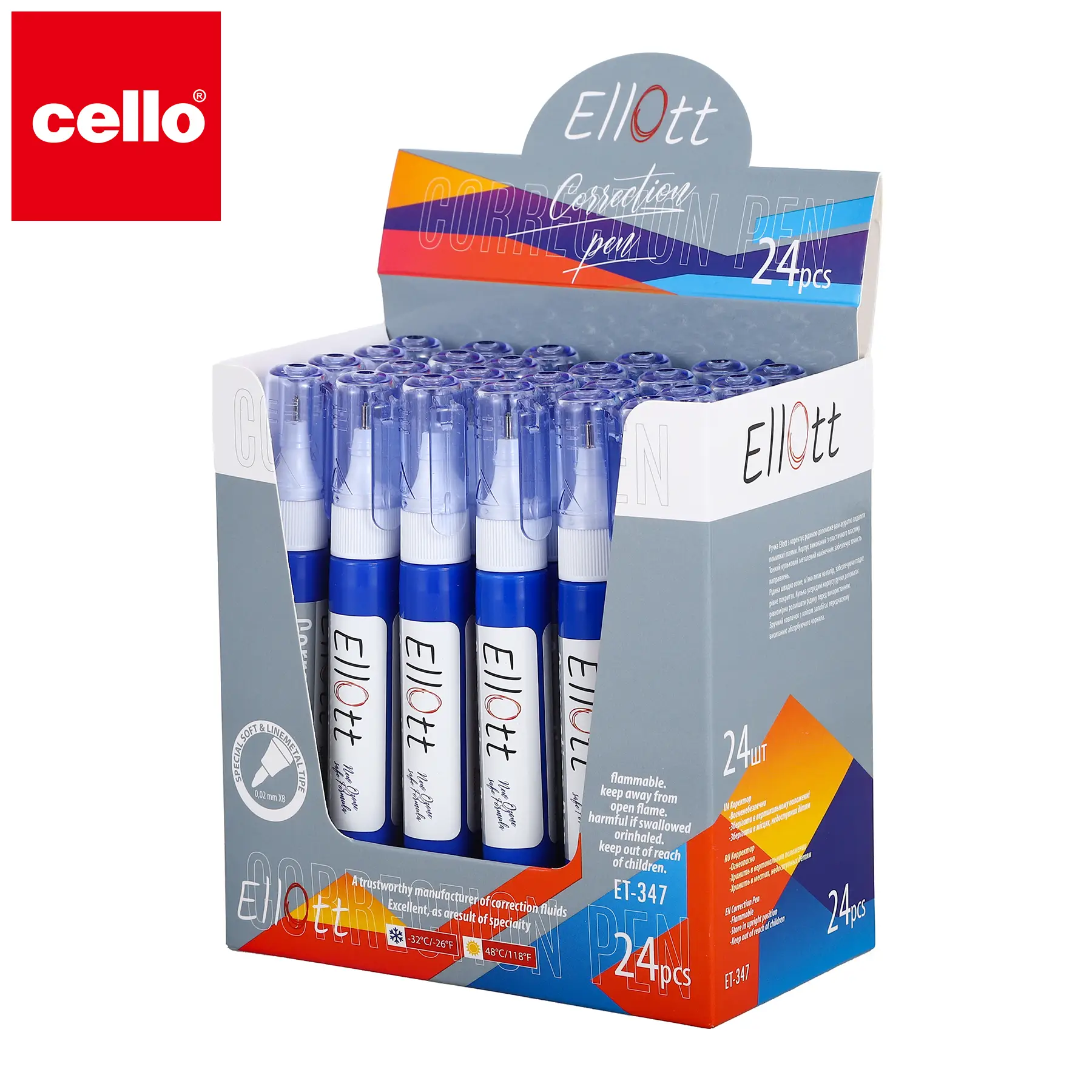LUVA ELLOTT-347 Correction pen 24pcs 1