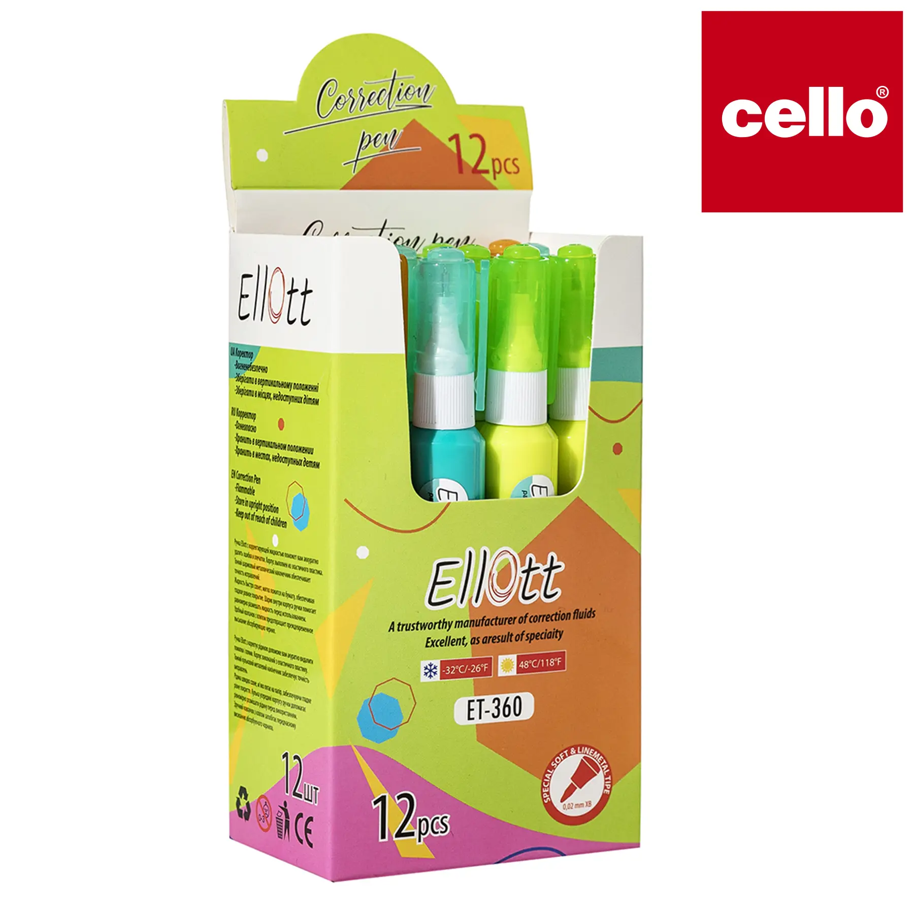 LUVA ELLOTT-360 Correction pen 12pcs 1