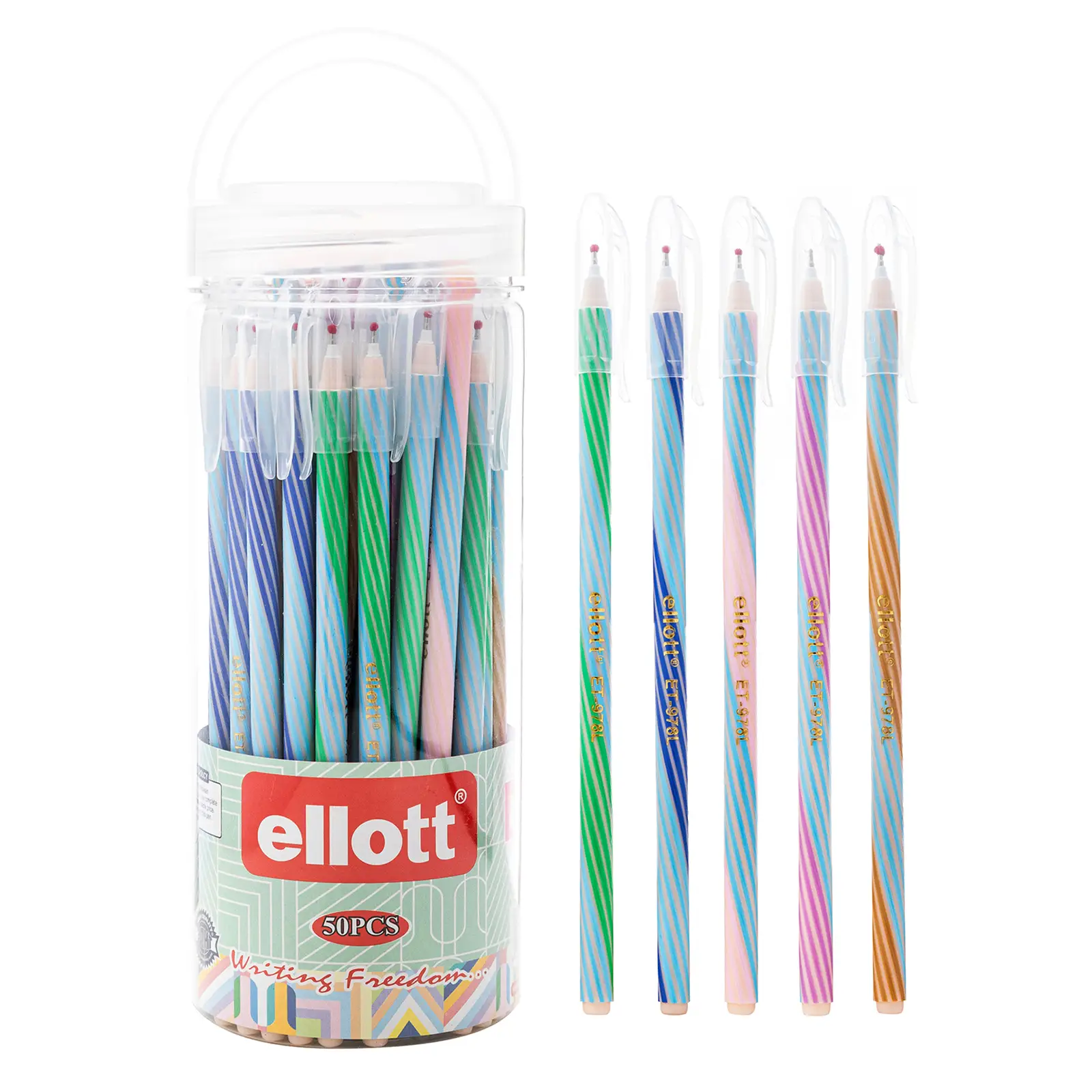 Luva Ellott-978L Ballpoint Pen 0,7 мм 50 шт. (Синий) 1