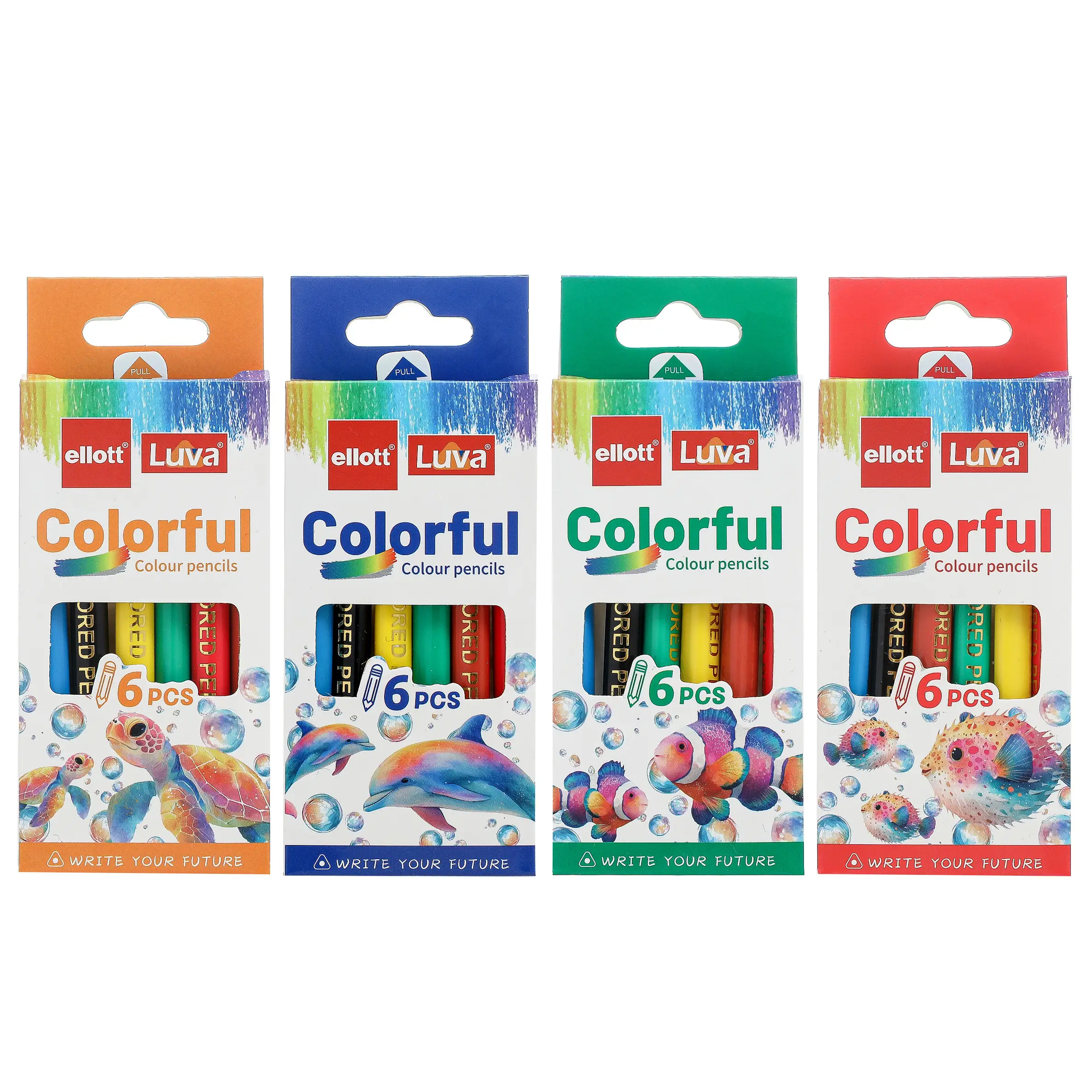 LUVA ELLOTT-7024-6 Wooden Colored Pencil 1