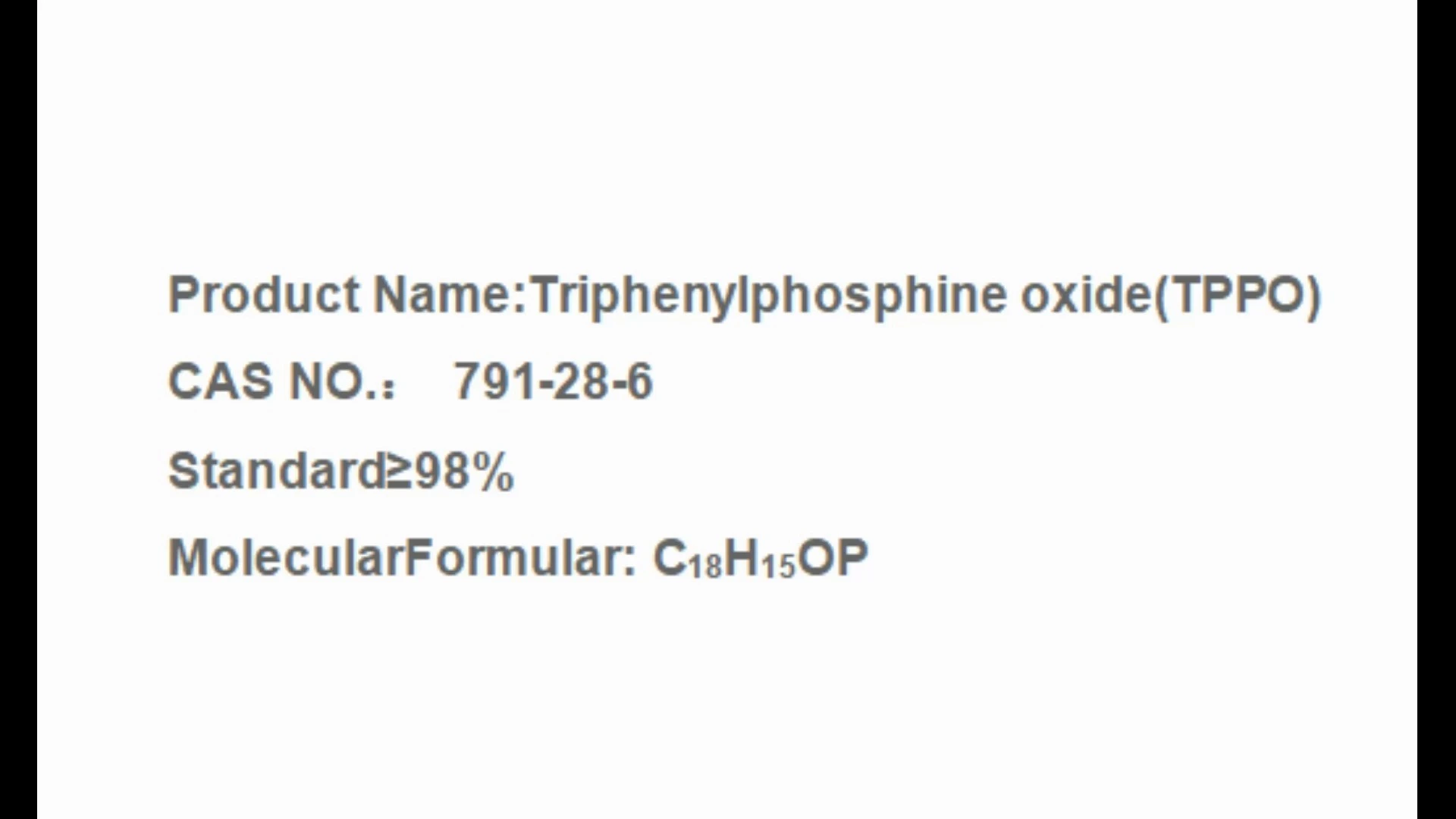 Ossido di trifenilfosfina CAS 791-28-6 TPPO 1