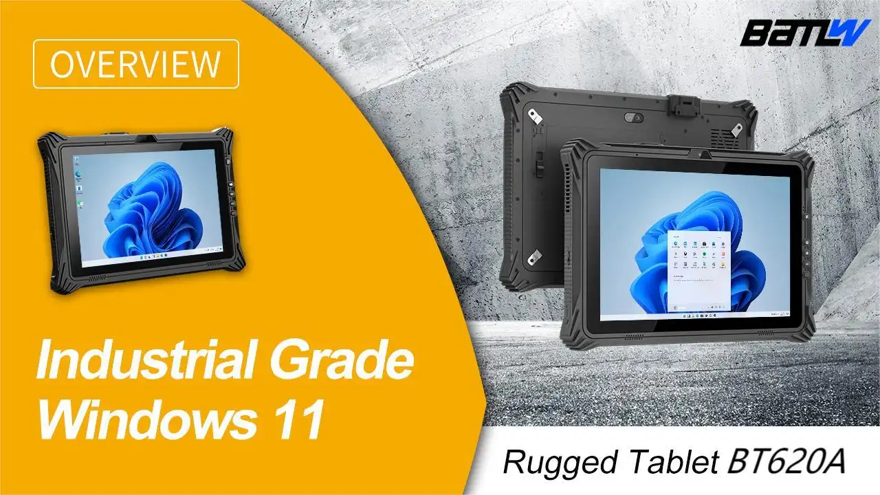 BT620A 12.2 Inch IP65 I5/I7 Windows 11 MIL-STD 810G Rugged Tablet with Sunlight readable display and 8G/16B RAM 1