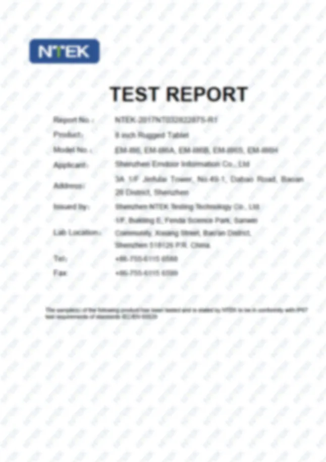 Hot tough tablet ip65 BATL Brand 8
