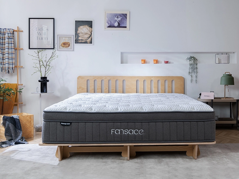 Matelas hybride en mousse à mémoire de forme biosourcée de 12 pouces - FANCY LUX 1
