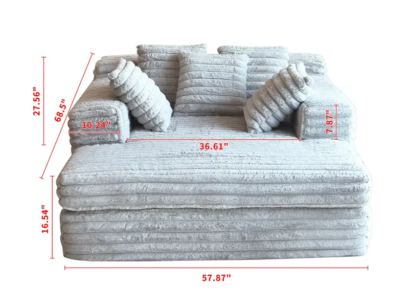 Lounge Bed Sofa W3191S00006 - - Fansace 4
