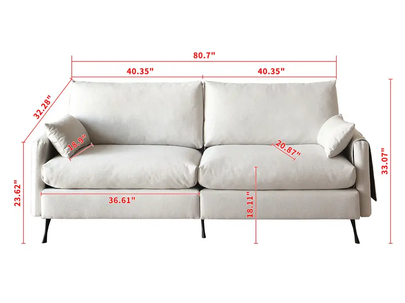 Modular Sofa Manufacturers 37.79*26.38*17.72 Inch by Fansace 5
