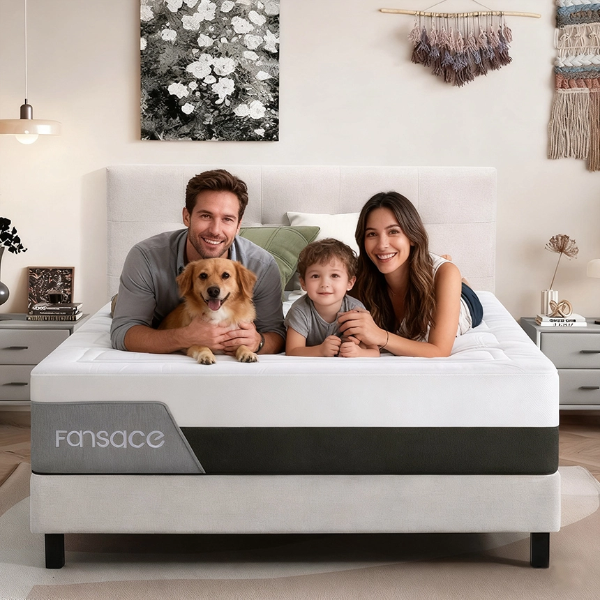 21PB-04 Luxury BreezeSleep Cooling Hybrid Mattress with Gel Memory Foam Breathable Ice Silk Fabric Ergonomic 5-Zone Pocket Coil Support System manufacturer 1