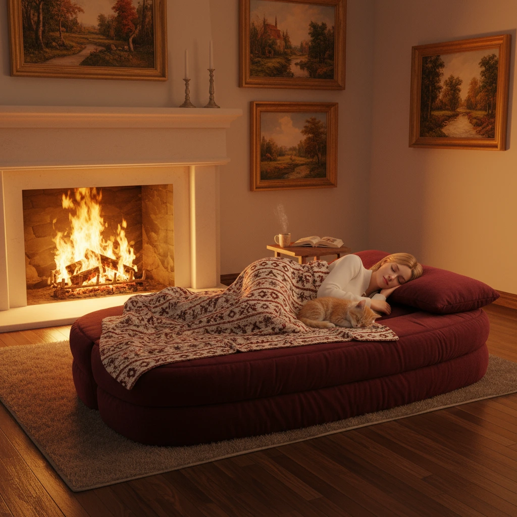 YS6017 أريكة مضغوطة قابلة للطي مع وسائد 2 في 1 أريكة قابلة للطي بالحجم الكامل مع بطانية متعددة الوظائف لتوفير المساحة لغرفة المعيشة 1