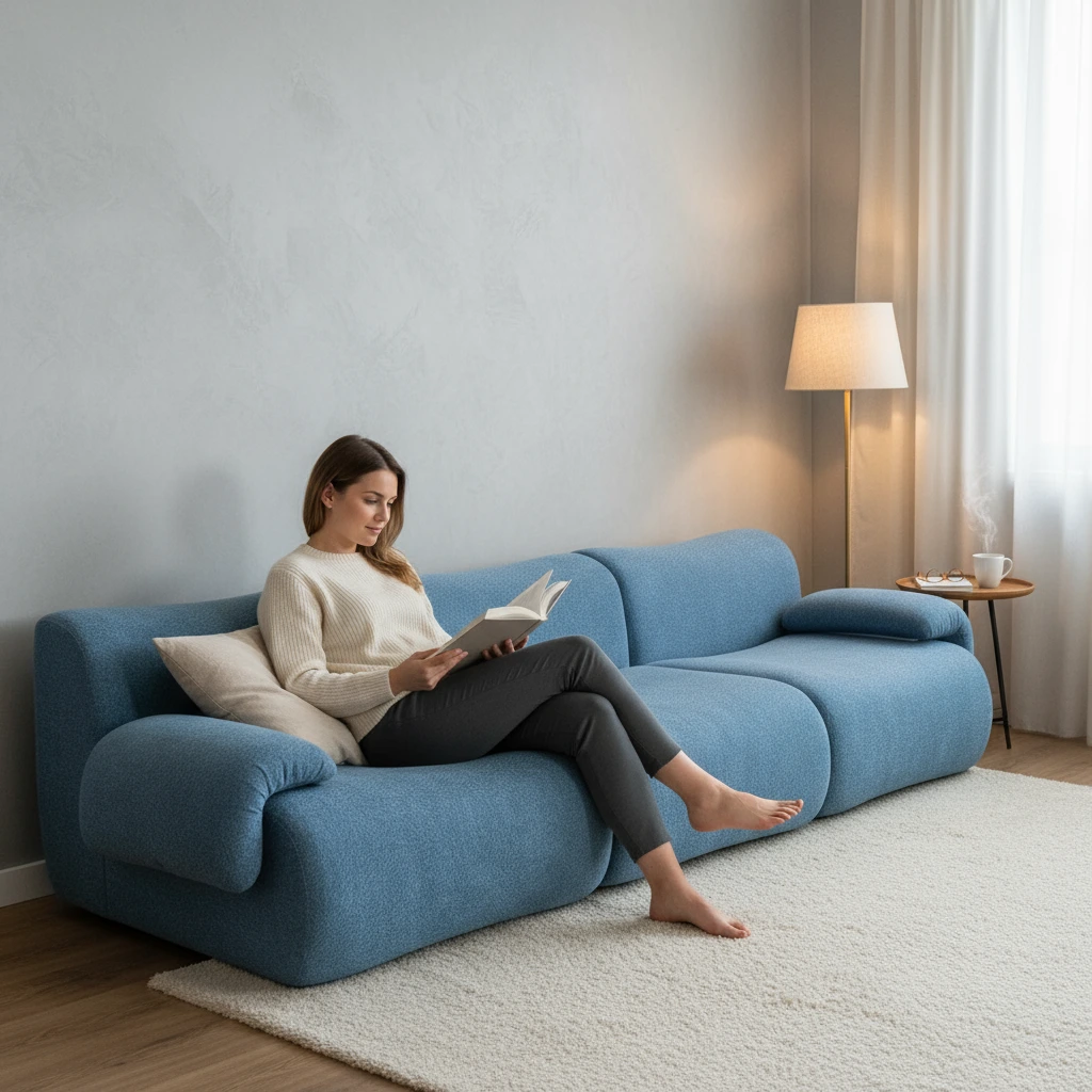 Canapé d&#39;angle modulaire personnalisable YS6030 en chenille, 3 places, style nuage profond, idéal pour les salons, appartements, détaillants, OEM/ODM, vente en gros à l&#39;international 1