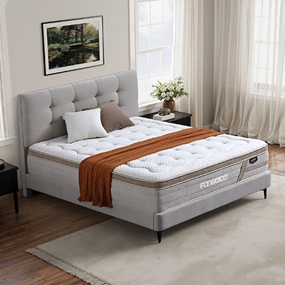 34PB-61 Venus Euro Style Box Top Mattress with Pocket Spring Quiet Motion Isolation Strong Support - Fansace 1