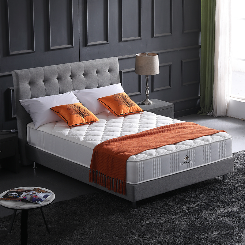 Colchón de espuma suave de alta densidad con resortes ensacados de 5 zonas, de lujo, tamaño queen, para hoteles de 4 estrellas - Fansace Hotel Mattress 1