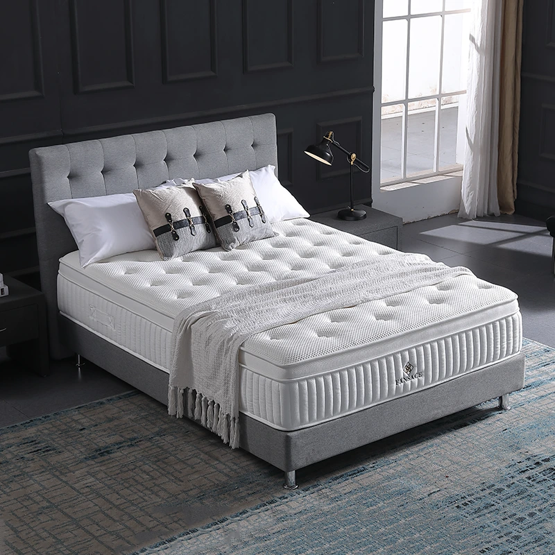 مرتبة سرير زنبركية جيبية من إسفنج الذاكرة الشبيه باللاتكس (34PA-02) - مناسبة لفنادق الخمس أو الست نجوم - من إنتاج شركة Fansace Mattress 1