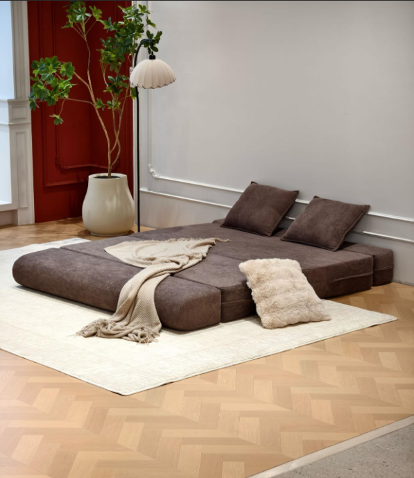 Canapé-lit pliant Y6043 en mousse à mémoire de forme avec oreiller, futon, fauteuil-lit, lit d'appoint en gros 2