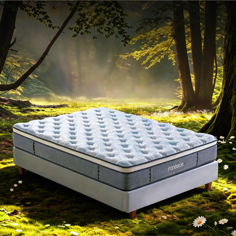 34PB-72 Pro+ Series Luxury Hybrid King Mattress In A Box Upgraded Orthopedic Visco Memory Foam Medium Firm For Side Back Sleepers Wholesale Hot Selling ODM Mattress Factory 1