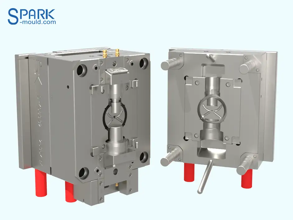 Molde de ajuste de válvula de plástico - molde de chispa 1