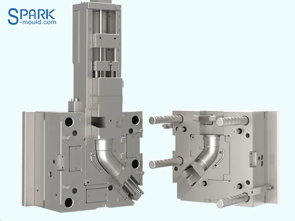Rubber Ring 45 Degree Elbow Mould - Spark Mould 1
