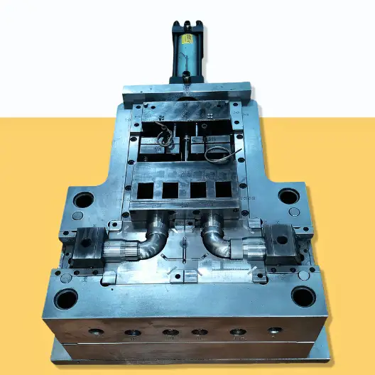 90-Grad-Winkelform mit zusammenklappbarem Kern und 2 Hohlräumen – bewegliche Form