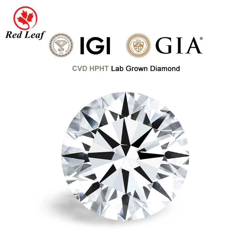 شهادة Redleaf IGI 3.08CT D VVS1 Round Lab Grown Diamond CVD Diamond Factory 1