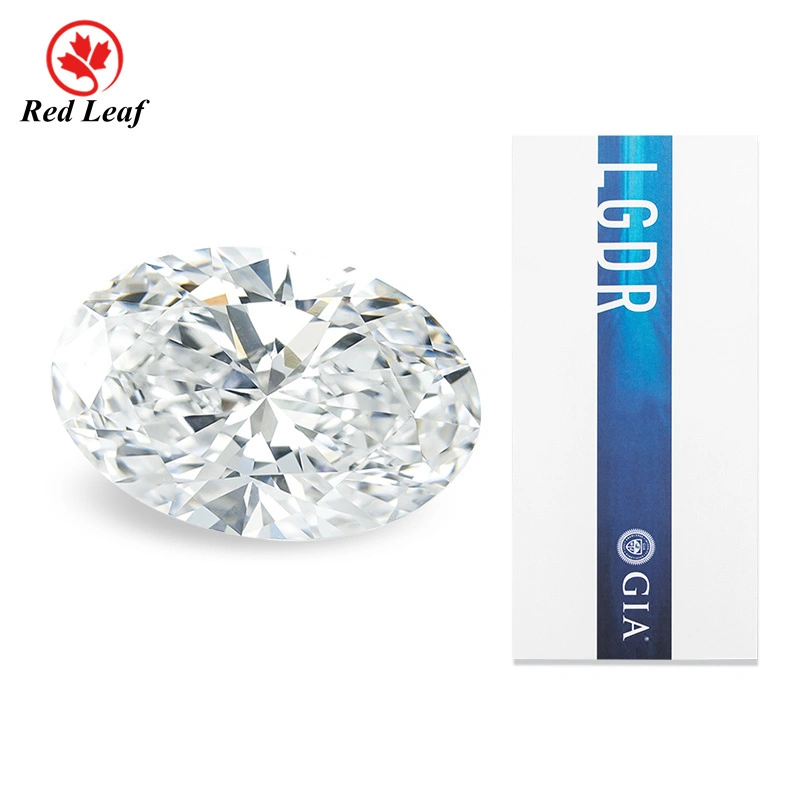 Redleaf Lab Diamond IGI GIA Certificat 10.09Ct F VS2 OVAL CUT HPHT CVD LAB LABLE DIAMONDS 1