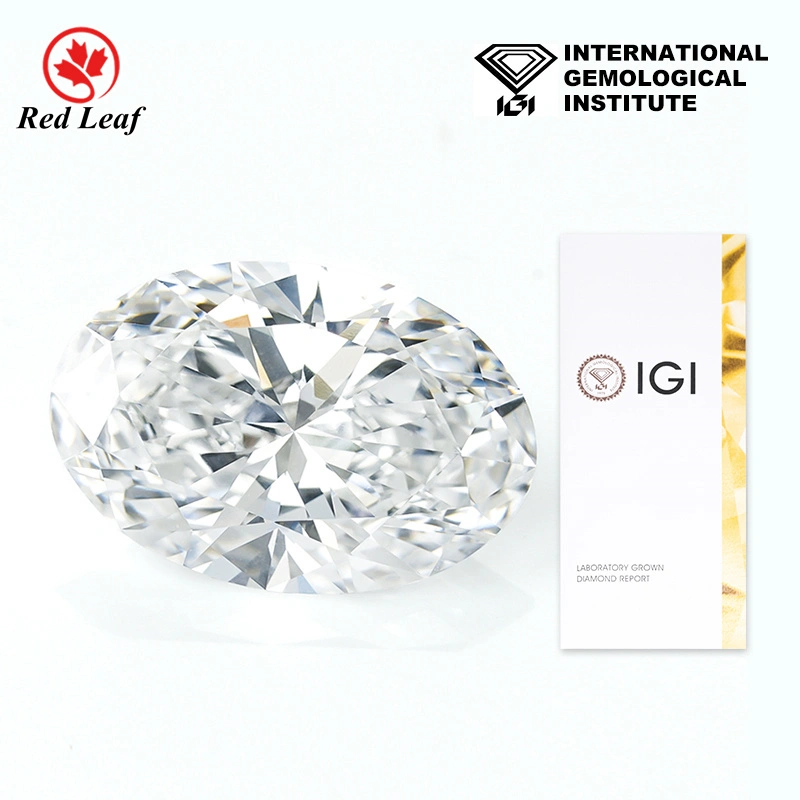 Redleaf Lab Diamond IGI GIA Certificat 10.48ct F VS1 OVAL CUT HPHT CVD LAB LABLE DIAMONDS 1