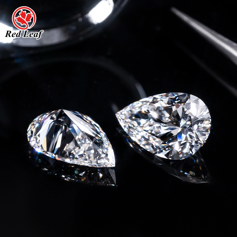 Certificat Redleaf IGI GIA 1CT 1.5CT 2CT 3CT Lab Créé Diamond HPHT CVD PEUR CUT LAB GRAWN DIAMOND 1