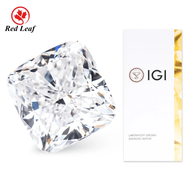 Cushion Cut Lab Grown Diamond 2CT 3CT 5CT D VS1 IGI Certificate Wholesale Loose Diamond -Redleaf 1